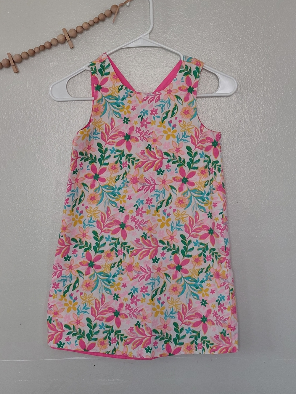 Tommy Bahama Girls Preppy Southern Chic Floral Sleeveles Shift Dress Size 8